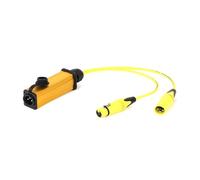 1pc 0.3M-15M 3-pin XLR Y Splitter Cable - Metal Shell Male Panel to Dual 2 Connector Adapter for Microphone(Yellow-01,2.98M)