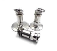 1pc 0.3MPA Fixed 50.5MM Ferrule Tri Clamp1.5-2" Exhaust 304 Stainless Steel Valve Suitable BKYUKJVU