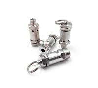 1pc 0.4Mpa Fixed NPT 0.5inch Male Spring Valve Exhaust 304 Stainless Steel Suitable MQXFCZUX