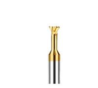 1pc 0.8-16mm Tungsten Carbide Dovetail Milling Cutter Aluminum End Mill CNC Groove Tool 45 75 60 Degree Metal Tool Steel Router Bits(3XR75X50LX4F,For Steel)