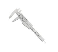1PC 0-80mm Double Rule Scale Plastic Vernier Caliper Student Dial Gauge Micrometer Measuring Ruler Inside Diameter Depth Meter Precision Measuring Tools(Purple)
