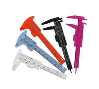 1PC 0 80mm Plastic Vernier Caliper Double Rule Scale Dial Gauge for Measuring Inside Diameter & Depth(Groen)