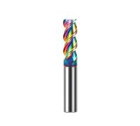 1pc 1.0-20.0mm CNC Machine Machining Milling Cutter HRC55/65 3-Flute Carbide Flat End Mills For Aluminum Parts(HRC55-DLC,20x40Cx20Dx100L)