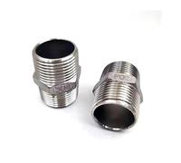 1pc 1-1/2" BSP Male Thread SS304 Stainless Steel Hex Nipple Union Pipe Fitting Connector Coupler