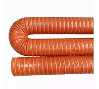 1PC 1-12 Inch Automotive Gas Ducting Hose - for Garage Gas Systems, 1-10 Meter Length,Stainless Steel Clamps(L8meters ID152mm)