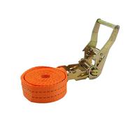 1pc 1-12m Tie Down Cargo Strap Heavy-duty Car Fasteners Luggage Lashing Strong Ratchet Belt With Buckle Polyester(12 Meters)