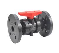 1pc 1/2"~2" Flange Ball Valve Industrial Water Treatment PVC Pipe Valve Garden Water Pipe Connector Union Joint(1inch (DN25))