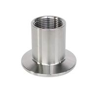 1pc 1/2'' 3/4'' 1'' 1-1/4'' 1-1/2'' 2'' BSP Female Adapter for Heater X 1/2'' 1.5'' 2'' 2.5'' Tri Clamp SS304 Stainless Steel(DN32 x Ferrule 50.5)