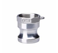 1pc 1/2" 3/4" 1" 1-1/4" Camlock Groove Fitting 304 Stainless Steel Cam Lock Quick Connector Coupling Adapter(Black,1")