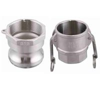 1pc 1/2" 3/4" 1" 1-1/4" Camlock Groove Fitting 304 Stainless Steel Cam Lock Quick Connector Coupling Adapter(Other,1")