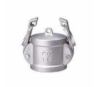 1pc 1/2" 3/4" 1" 1-1/4" Camlock Groove Fitting 304 Stainless Steel Cam Lock Quick Connector Coupling Adapter(Brown,3/4")