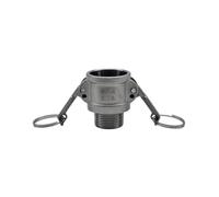 1pc 1/2" 3/4" 1" 2"-4" BSPT 304 Stainless Male Female Camlock Fitting Adapter Barb Quick Disconnect(White,1")