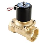 1pc 1/2" 3/4" 1" 2" Inch Normally Closed Brass Solenoid Valve 220VAC 110VAC 24VDC 12VDC 24VAC Direct Acting for Water Gas Oil(3/4",110VAC)