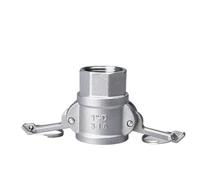 1pc 1/2" 3/4" 1“ 304 Stainless Steel Garden Sprinkler Camlock Fitting Adapter Barb Camlock Quick Disconnect for Hose Pumps Fittings(D,3/4")