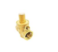 1pc 1/2" 3/4" 1" Adjustable Water Reducing Valve Female Thread Brass Pressure Gauge Regulator Valves with Gauge(1-1/2",Valve Without Gauge)