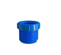 1PC 1/2" 3/4" 1" Female Male Thread PVC Reducer Joint Garden Water Pipe Connector Garden Irrigation Adapter Bushing Connector(Blue,1/2")