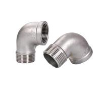 1pc 1/2" 3/4" 1" Female x Male Thread Street Elbow 90 Degree Angled SS 304 Stainless Steel Pipe Fitting Connectors(90 Eblow 3l4F-1l2M)