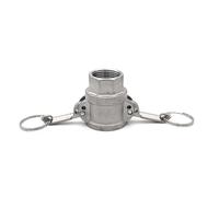 1pc 1/2 "3/4" 2" -4" BSP304 Stainless Female Male Camlock Fitting Adapter Barb Quick Disconnect For Hose Pump Homebrew(DType,1/2")