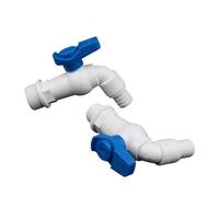 1pc 1/2" 3/4" Male Thread Washing Machine Tap Bathroom Washing Bibcock Garden Irrigation Water Tap 16mm Soft Hose Valve White(1l2 inch)