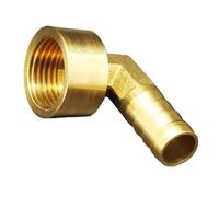 1PC 1/2" BSP Female to 8mm Hose Tail Elbow 90 Degree Brass Coupler Connector Water Gas Oil