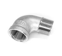 1pc 1/2" BSP Female to Male Thread 316 Stainless Steel 90 Degree Elbow Pipe Fitting Connector