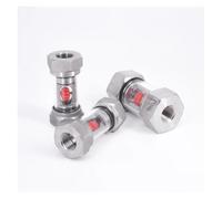 1pc 1/2" BSPT Female in-Line Normal Body Window Sight Flow Indicator with Impeller Hydraulic Oil Water