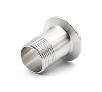 1pc 1/2" Dn15 DN20 SS304 Adapter Bspt Male Threaded Sanitary Stainless Steel Tube Ferrule Pipe Fittings Tri-Clamp Adaptor Connector(DN8 Ferrule25.4)