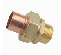1pc 1.2 inches-35mm Brass BSP Male Thread + Copper Fitting Straight Union Nut Socket Welding Pipe Connector MQXFCZUX