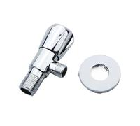 1PC 1/2’Male * 3/8’ Male Brass Bathroom Angle Stop Valve Chrome Cold and Hot Water Filling Valves for Kitchen Toilet