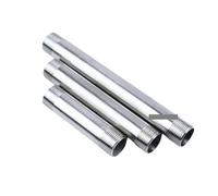 1pc 1/2" Male Thread Equal 500mm Extension Tube Pipe Fitting 304 Stainless Steel Connector