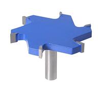 1pc 1/2" Shank 12mm Shank 6 Edge T Slot Router Bit T Type Slab Flattening Router Bit Planing Bit CNC Spoilboard Surfacing Router Bit For Wood Industrial Grade Milling Cutter (Color : One colour, Siz