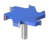 1pc 1/2" Shank 12mm Shank 6 Edge T Type Slotting Cutter Woodworking Tool Router Bits for Wood Industrial Grade Milling Cutter Router Bit Set for Wood Planer(1I2inch shankX100X10)