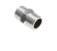1pc 1/2inch to 1/2inch Shower Hose Extension Male Thread Hex Nipple Union 304 Stainless Pipe Fitting Connector Coupler