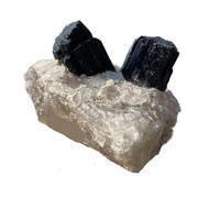 1pc 1.4-1.5kg Quartz Black Tourmaline Symbiotic Raw Stone
