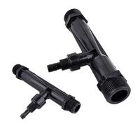 1Pc 1/4"~2" Male Thread Venturi Irrigation System Fertilizer Injector, Garden Water Pipe Syringe(1 lnch)