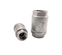 1pc 1/4" 3/8" 1/2" 1" 3/4" 2" BSPT 304 316 Stainless Steel Internal Thread Vertical Check Valve One-Way Valve(3/4",SS304)