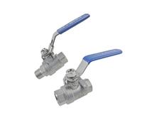 1pc 1/4“ 3/8“ 1/2” 3/4” 1” 1-1/4” 1-1/2” Female to Male Straight Two-Pieces Full Ports 304 Stainless Steel Ball Valve(1-1/4",Female to Female)