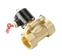1pc 1/4" 3/8" 1/2" 3/4" 1" 2" Brass Electric Solenoid Valve DC12V DC24V AC220V 110V Normally Closed for Water Oil Air(1/2" BSP,110VAC)