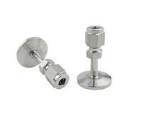1pc 1/4" 3/8" 1/2" 6/8/10/12mm Tube VCR Compression Union x KF16/25/40/50 Vacuum SUS304 Stainless Pipe Fitting(KF50,10mm)
