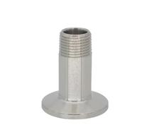 1pc 1/4“ 3/8” 1/2“ Male Threaded To Tri Clamp Ferrule 304 Sanitary Stainless Steel Pipe Fitting(1l2x25.4mm)