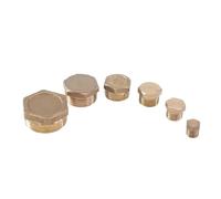 1PC 1/4" BSPP Male Brass Pipe Countersunk Hex Socket End Cap Plumbing Fittings