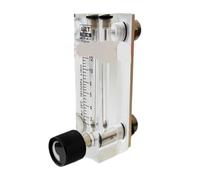 1pc 1/4" BSPT Female 0-150 LPM 2-300 SCFH LZM-6T Acrylic Plastic Air Rotameter Float Flowmeter with Valve Adjustable(10-150LPM 30-300SCFH)