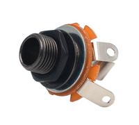 1PC 1/4" Guitar Plug Socket 2 Conductor Mono Mount Jack Noise Rider for Guitar Electric Bass Jack