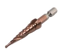 1pc 1/4 Hex Shank HSS Cobalt Spiral Grooved Step Drill Bit 3-12mm 4-22mm 6-24mm Wood Metal Cone Hole Saw Cutter Tackle Tool(3-12mm)