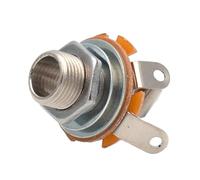 1PC 1/4 Inch Guitar Plug Socket 2 Conductor Mono Mount Jacks Reduction Guitar Part for Electric Bass Music Instrument Accessories