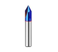1PC 1/4" Shank 8mm Shank Three-edge 60-degree 90-degree Integral Alloy Grooving Cutter V-shaped Milling Cutter(8mmX2 (90degree))