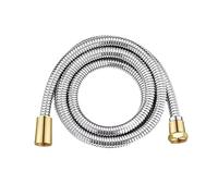 1pc 1.5/2/3M 304 Stainless Steel Flexible Shower Hose High Pressure Explosion-Proof Bathroom Big Flow Pipe Extension Water Tube(150cm)