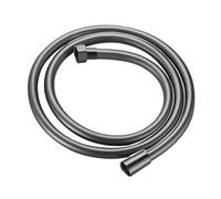 1pc 1.5/2/3M Black PVC Flexible Shower Hose Long Bathroom Water Extension Plumbing Pipe Pulling Tube Bath Accessories(Grey,300cm)