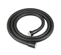 1pc 1.5/2/3M Black PVC Flexible Shower Hose Long Bathroom Water Extension Plumbing Pipe Pulling Tube Bath Accessories(Black,200cm)