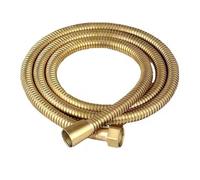 1pc 1.5/2/3M Gold Stainless Steel Flexible Long Shower Water Hose Extension Plumbing Pipe Pulling Tube Bathroom Accessories(Gold,3.0M)